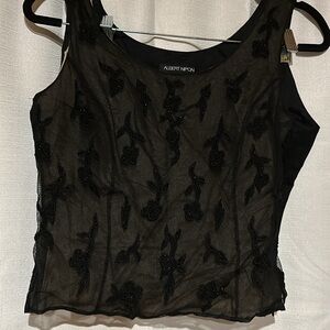 Embellished Albert Nipon top